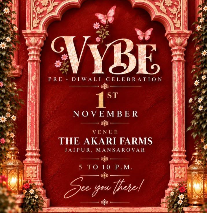 VYBE event artwork with the date and venue